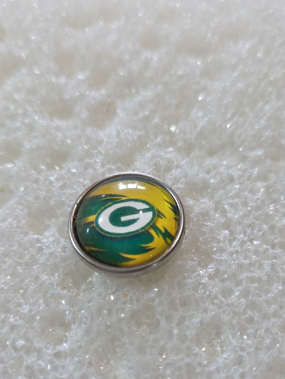Green and Yellow Green Bay Packers Ginger Snap 18mm
